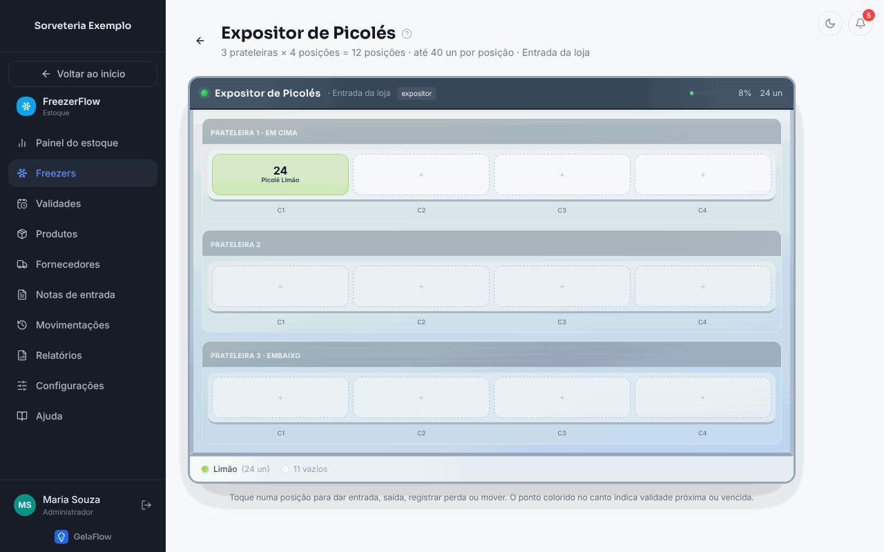 Mapa de expositor